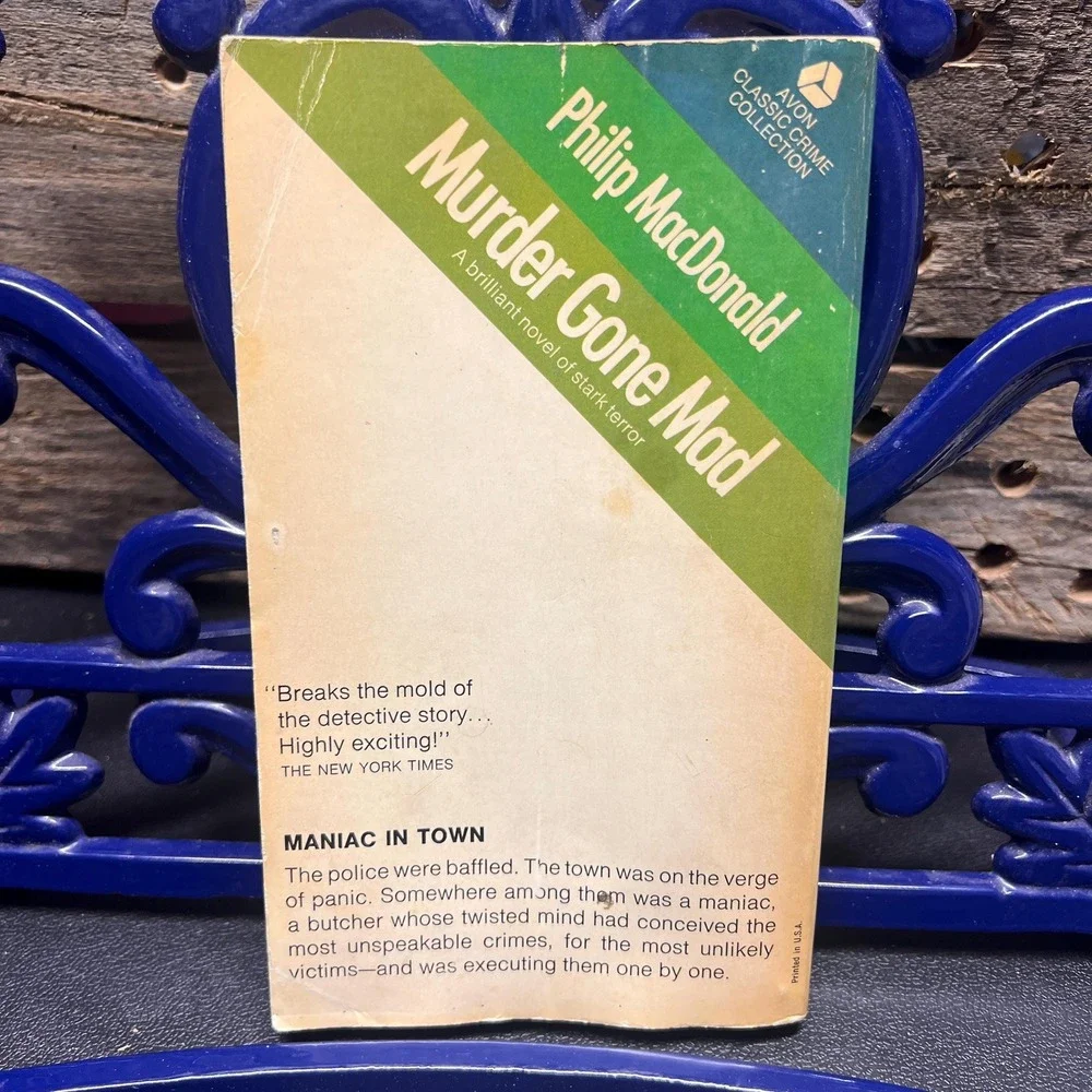 Murder‎ Gone Mad, by Philip MacDonald 1970 Mystery Thriller Horror Avon Classic